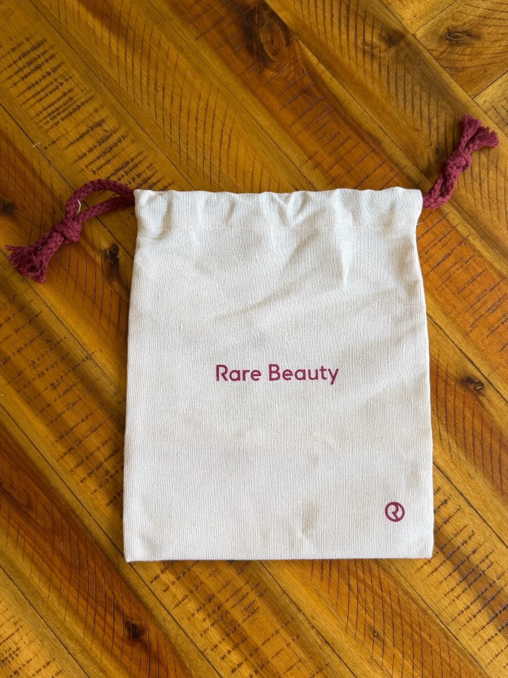 Rare Beauty Canvas Drawstring Pouch